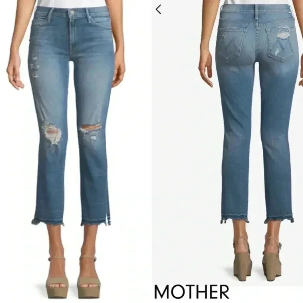 Mother Rascal Ankle Snippet Chew push the envelope Jeans 29